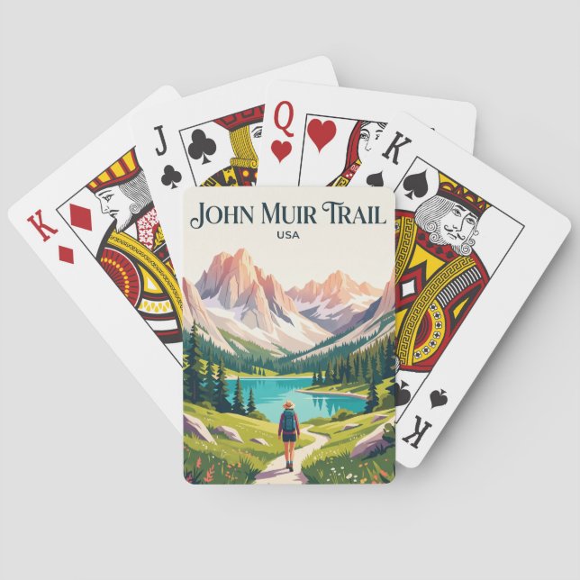 John Muir Trail USA Spielkarten (Rückseite)