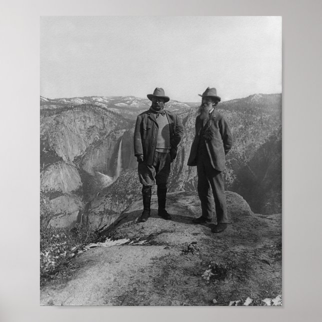 John Muir und Teddy Roosevelt Poster (Vorne)