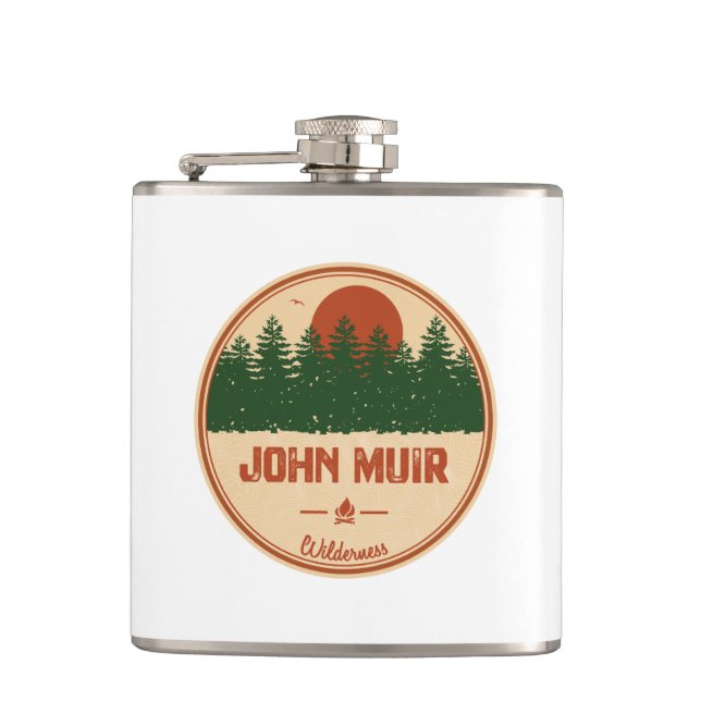 John Muir Wilderness California Flachmann (Vorderseite)