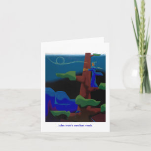 john muir's aeolian music -notecard karte