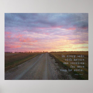 John Muirs Weg Poster