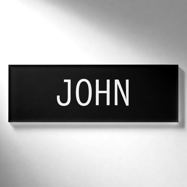 John-Namensschild Namenschild (Vorderseite)