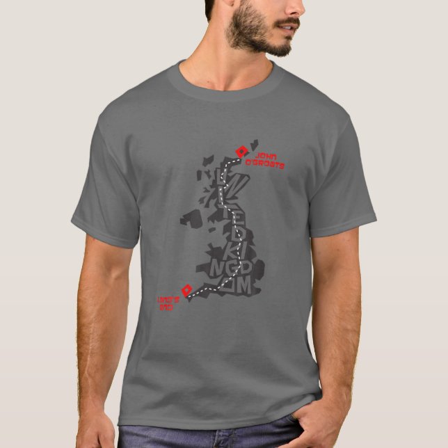John o'Groats zu Land's End to John o'Groats T-Shirt (Vorderseite)