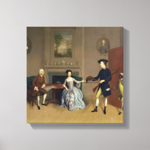 John Orde, with his wife Anne, and his eldest Son, Leinwanddruck