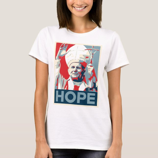 John Paul II-Hoffnungs-Damen T-Shirt (Vorderseite)
