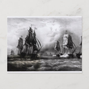 John Paul Jones's 'Ranger' Ship, 1793 Postkarte