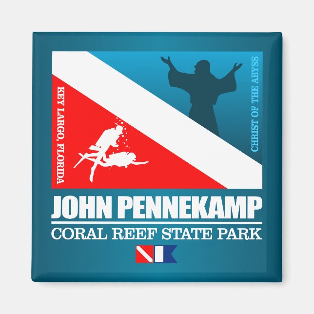 John Pennekamp SP (sq) Magnet (Vorne)
