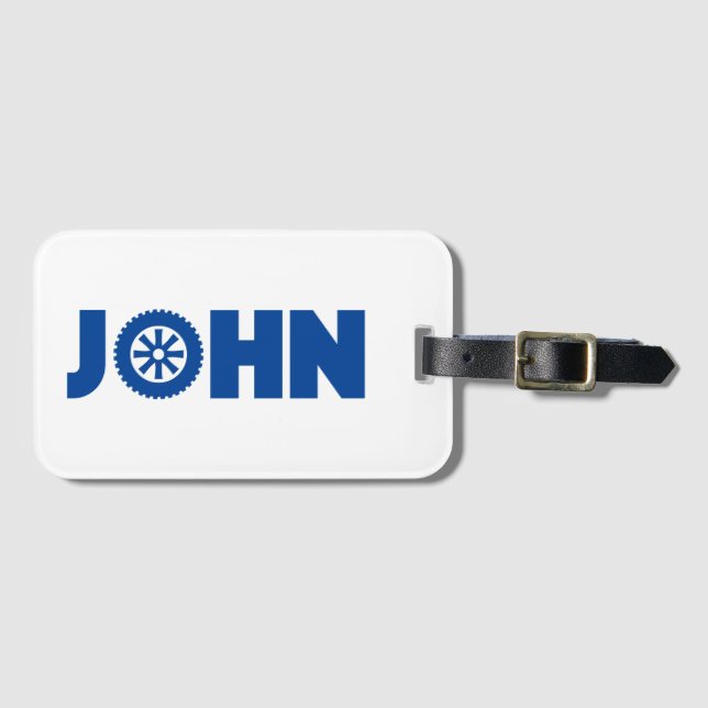 John Petrol Head Gepäckanhänger (Vorderseite (Horizontal))