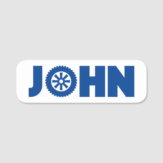 John Petrol Head Namensschild (Vorderseite)