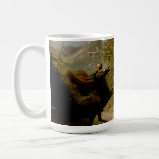 John Quidor Legend of Sleepy Hollow Headless Horse Kaffeetasse (Links)