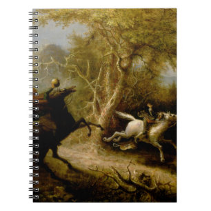 John Quidor Legend of Sleepy Hollow Headless Horse Notizblock
