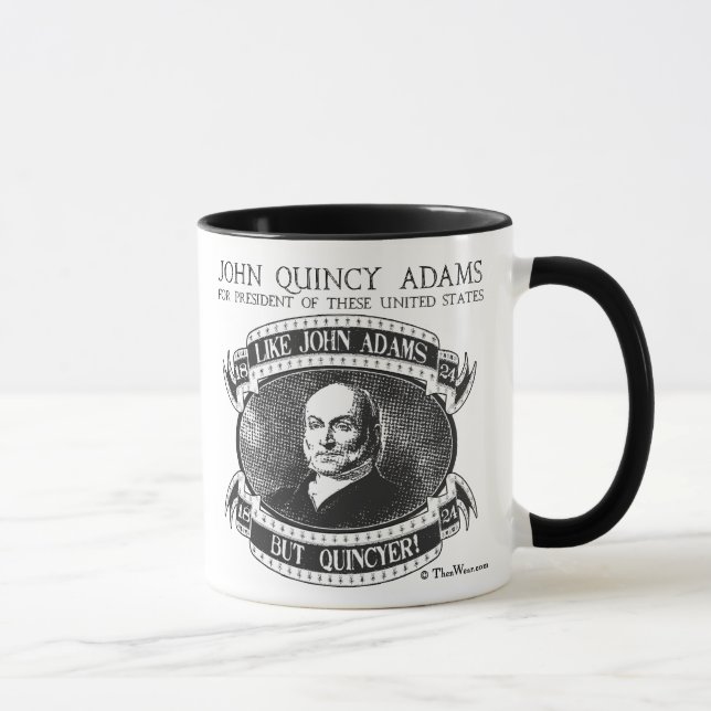 John Quincy Adams 1824 Kampagnen-Tasse Tasse (Rechts)
