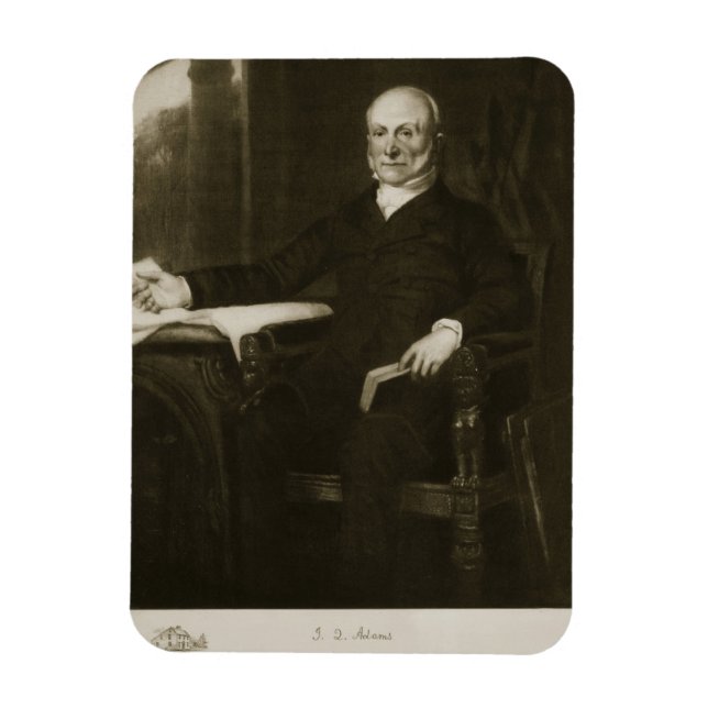 John Quincy Adams, 6. Präsident der Vereinigten St Magnet (Vertikal)