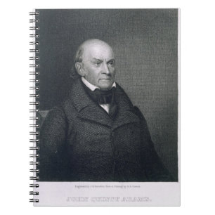 John Quincy Adams, graviert von John Wesley Notizblock