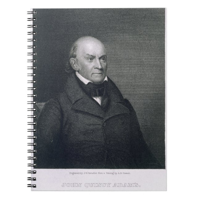 John Quincy Adams, graviert von John Wesley Notizblock (Vorderseite)