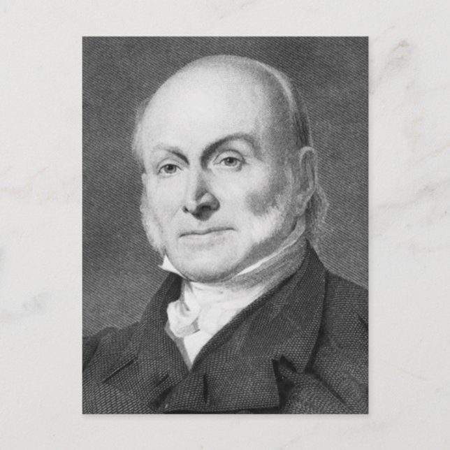 John Quincy Adams Postkarte (Vorderseite)