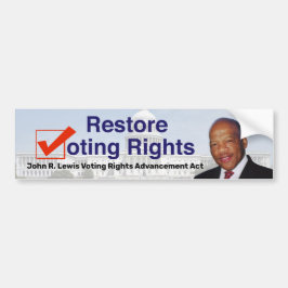 John R. Lewis Voting Rights AdvancAct Autoaufkleber
