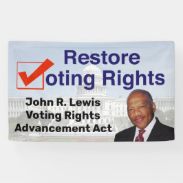 John R. Lewis Voting Rights AdvancAct Banner