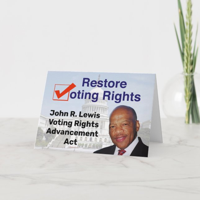 John R. Lewis Voting Rights AdvancAct Karte (Vorderseite)