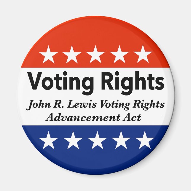 John R. Lewis Voting Rights AdvancAct Magnet (Vorne)