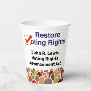 John R. Lewis Voting Rights AdvancAct Pappbecher