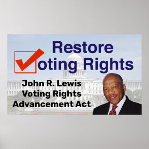 John R. Lewis Voting Rights AdvancAct Poster