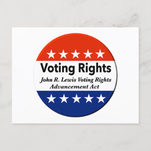 John R. Lewis Voting Rights AdvancAct Postkarte