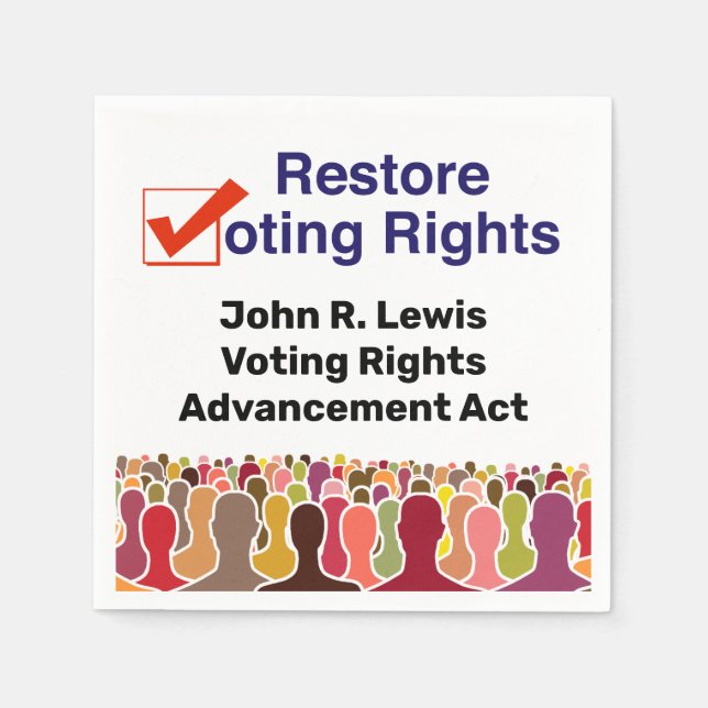 John R. Lewis Voting Rights AdvancAct Serviette (Vorderseite)