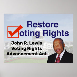 John R. Lewis Voting Rights Advancement Act Poster