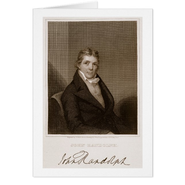 John Randolph (1773-1833) engraved by Thomas B. We (Vorne)