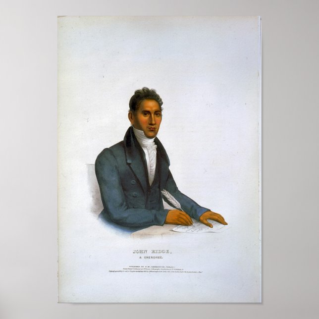 John Ridge, a Cherokee Poster (Vorne)