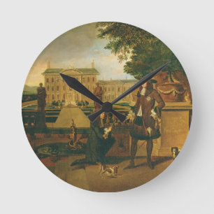 John-Rose (c.1621-77) Gardener des Königs, Runde Wanduhr