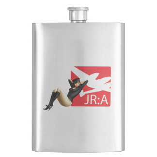 "John Ross: Amerikanische" Pinup-Mädchen-Flasche Flachmann