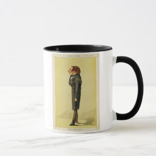 John Ruskin (1819-1900), Karikatur durch Cecioni Tasse