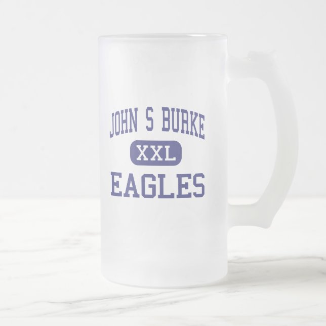 John S Burke - Eagles - Katholischer - Goshen New Mattglas Bierglas (Rechts)