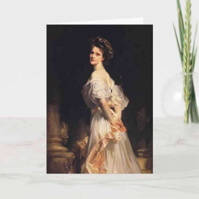 John-Sänger Sargent- Nancy Astor Karte (Vorderseite)