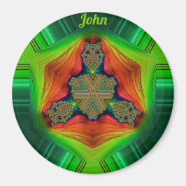 JOHN ~ Shades Lila, grün, rot und orange Magnet