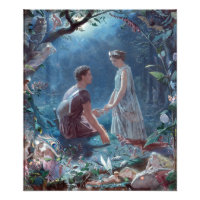 John Simmons Hermia und Lysander A Midsommernnacht