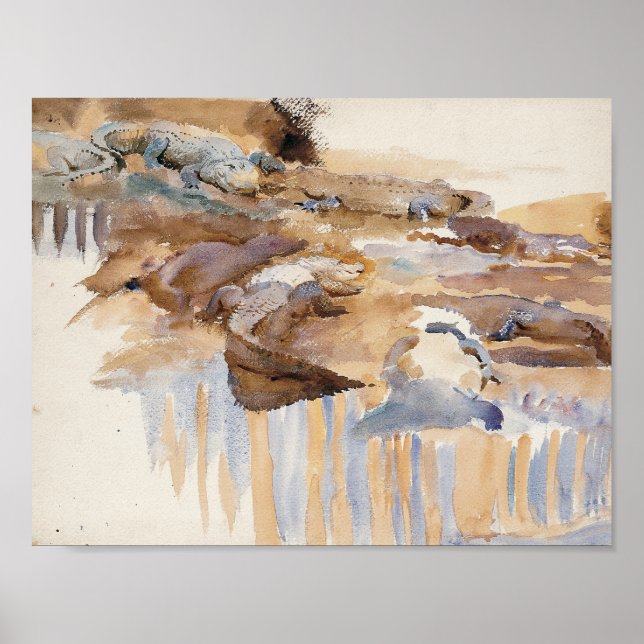 John Singer Sargent - Alligatoren Poster (Vorne)