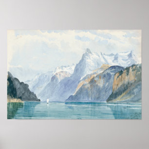 John Singer Sargent - Bay of Uri, Brunnen Poster