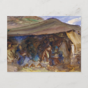 John Singer Sargent - Beduinenzelt Postkarte