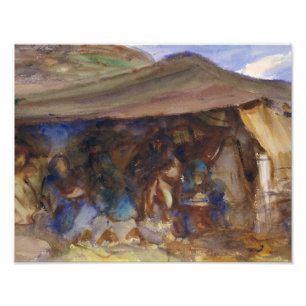 John Singer Sargent - beduinisches Zelt Fotodruck