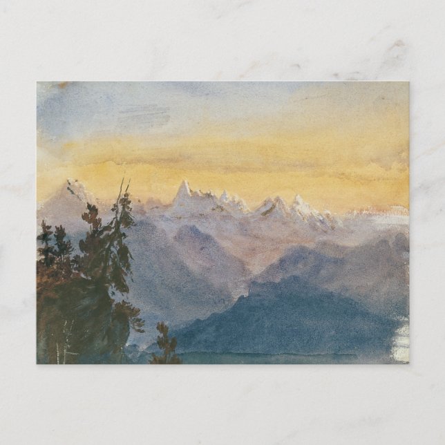 John Singer Sargent - Blick vom Pilatus Postkarte (Vorderseite)