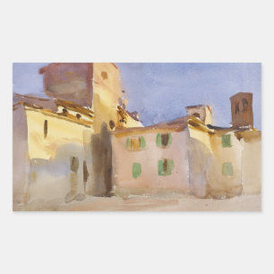John Singer Sargent - Borgo San Lorenzo Rechteckiger Aufkleber