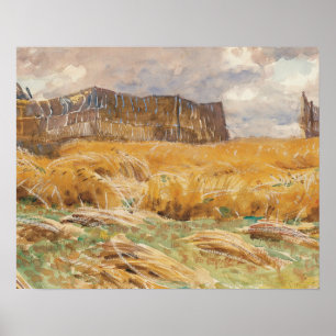 John Singer Sargent - Camouflaged Field in Frankre Poster
