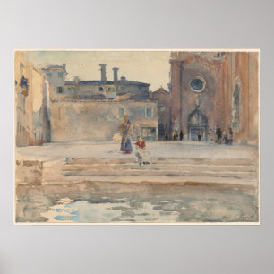 John Singer Sargent Campo dei Frari, Venedig Itali Poster