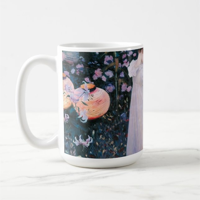 John Singer Sargent Carnation Lily Kaffeetasse (Links)