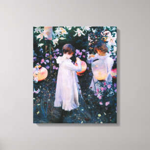John Singer Sargent Carnation Lily Lily Rose Leinwanddruck