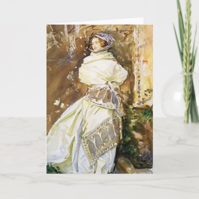 John Singer Sargent: Der Kaschmir-Schal Karte (Vorderseite)