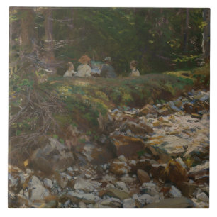 John Singer Sargent - Der Meister und seine Schüle Fliese
